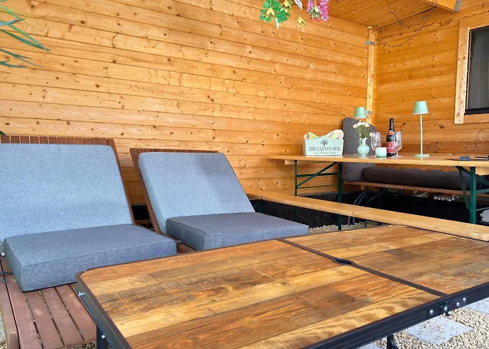 אתר קמפינג Bionestlein Gartenhaus Mit Biosauna