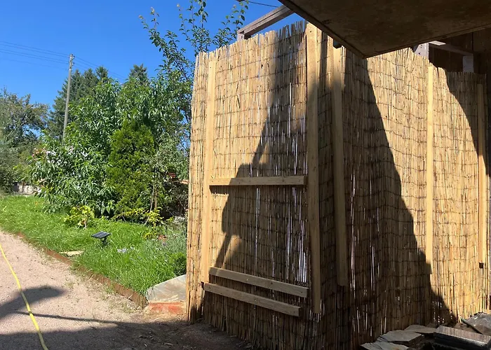 אתר קמפינג Bionestlein Gartenhaus Mit Biosauna